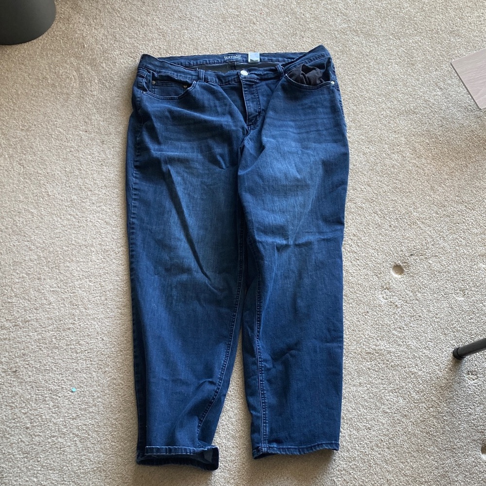 Terra & Sky Dark Blue Straight Leg Jeans